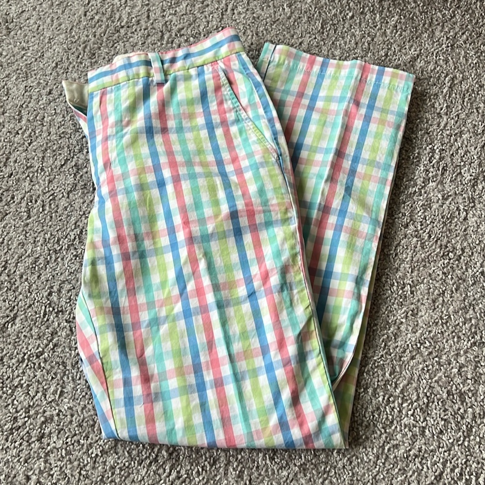 Vineyard Vines Pastel Plaid Pants